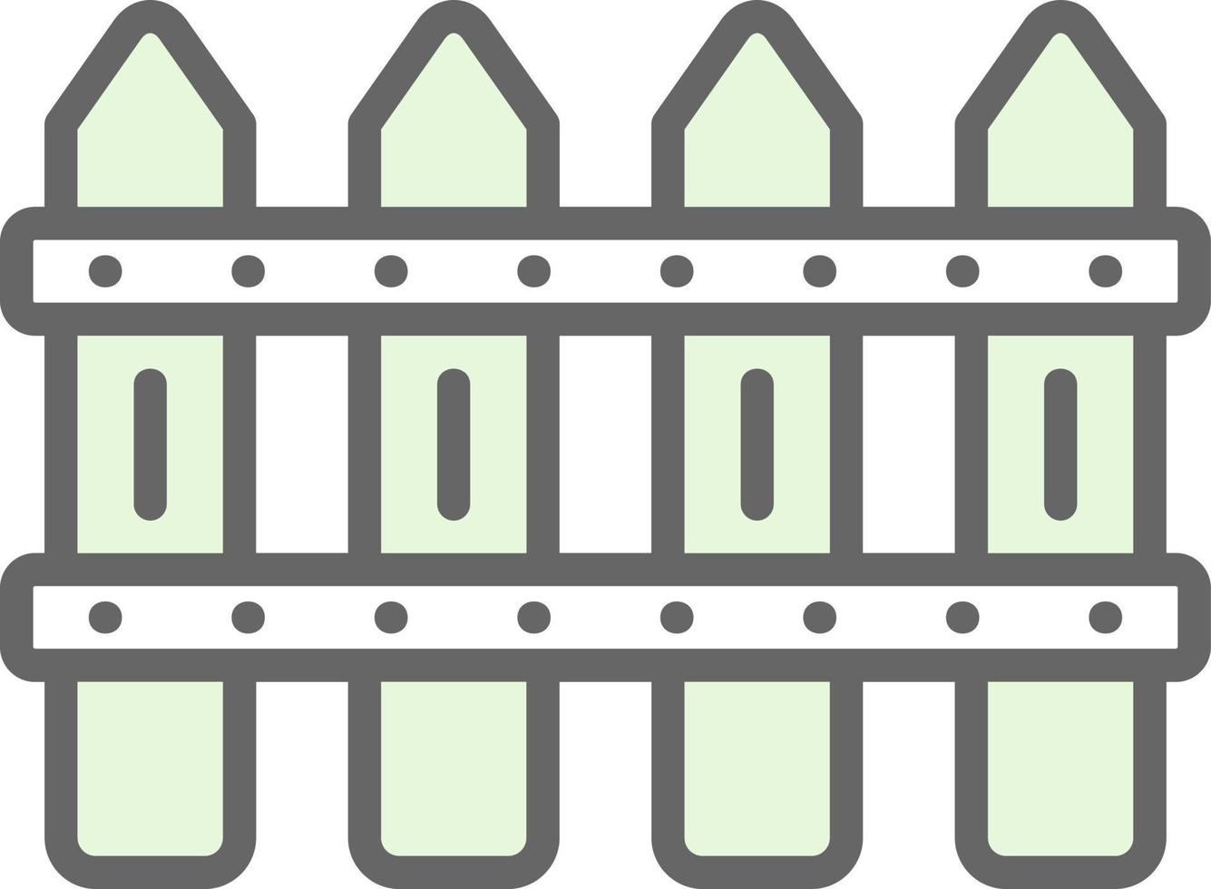 Fence Vector Icon Design