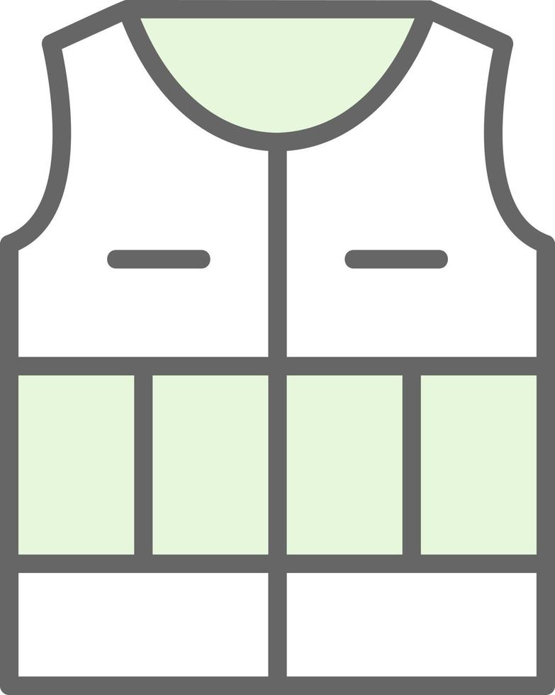 Life Jacket Vector Icon Design