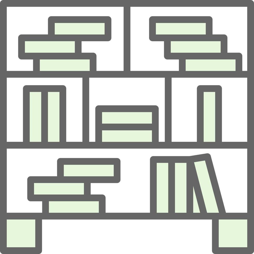 Bookcase Vector Icon Design