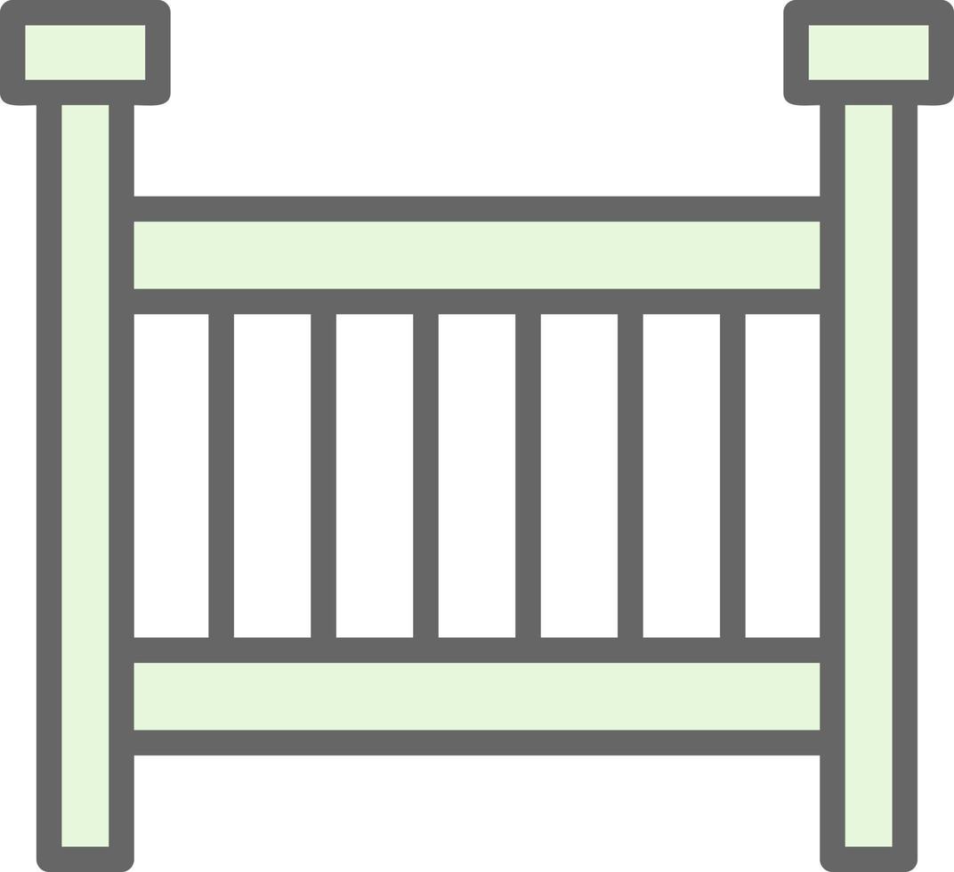 Crib Vector Icon Design