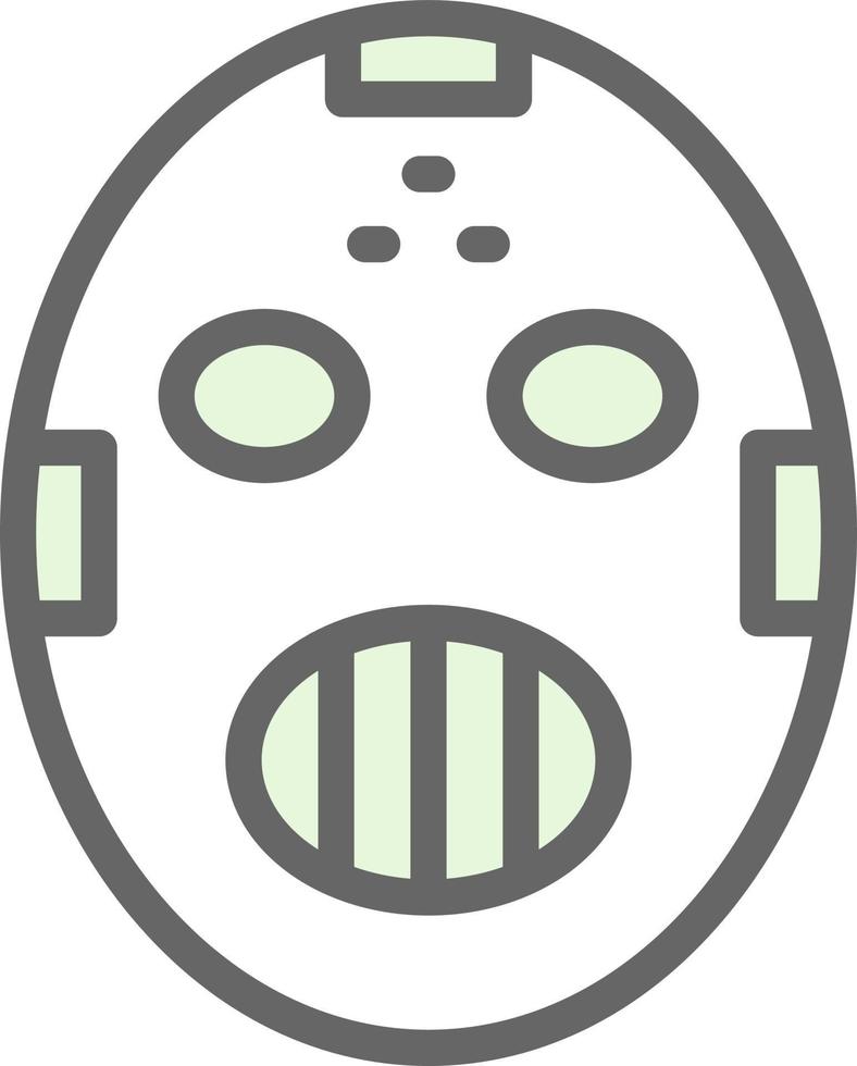 Hockey Mask Vector Icon Design