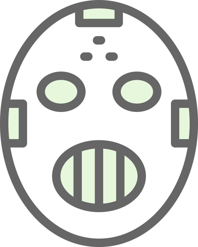 Hockey Mask Vector Icon Design