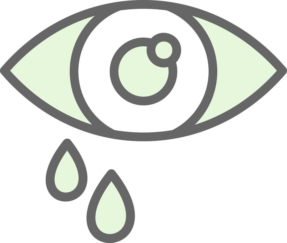 Watery Eyes Vector Icon Design