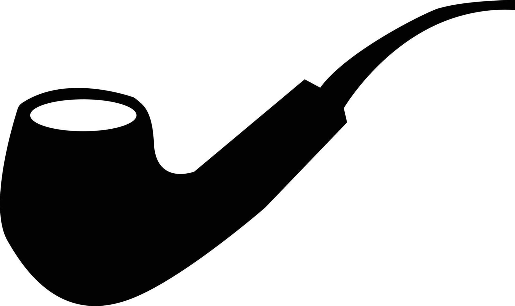 Smoking pipe icon on white background. Old smoking pipe sign. flat