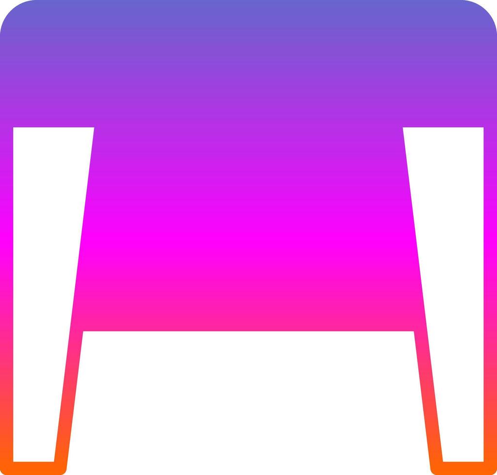 Stool f Vector Icon Design