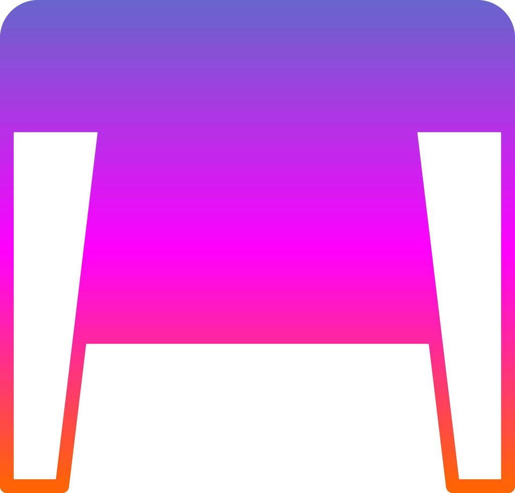 Stool f Vector Icon Design