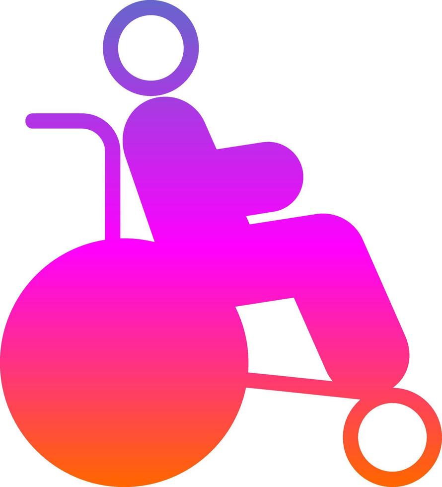 Disability Vector Icon Design