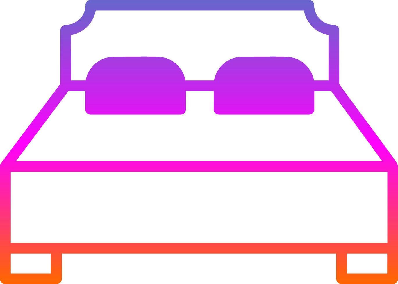 Bed Vector Icon Design