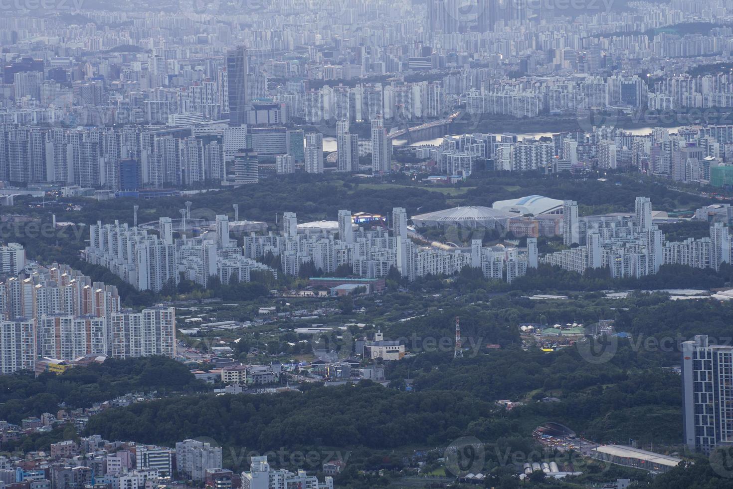 Apartment Landscape in Seoul, Korea photo