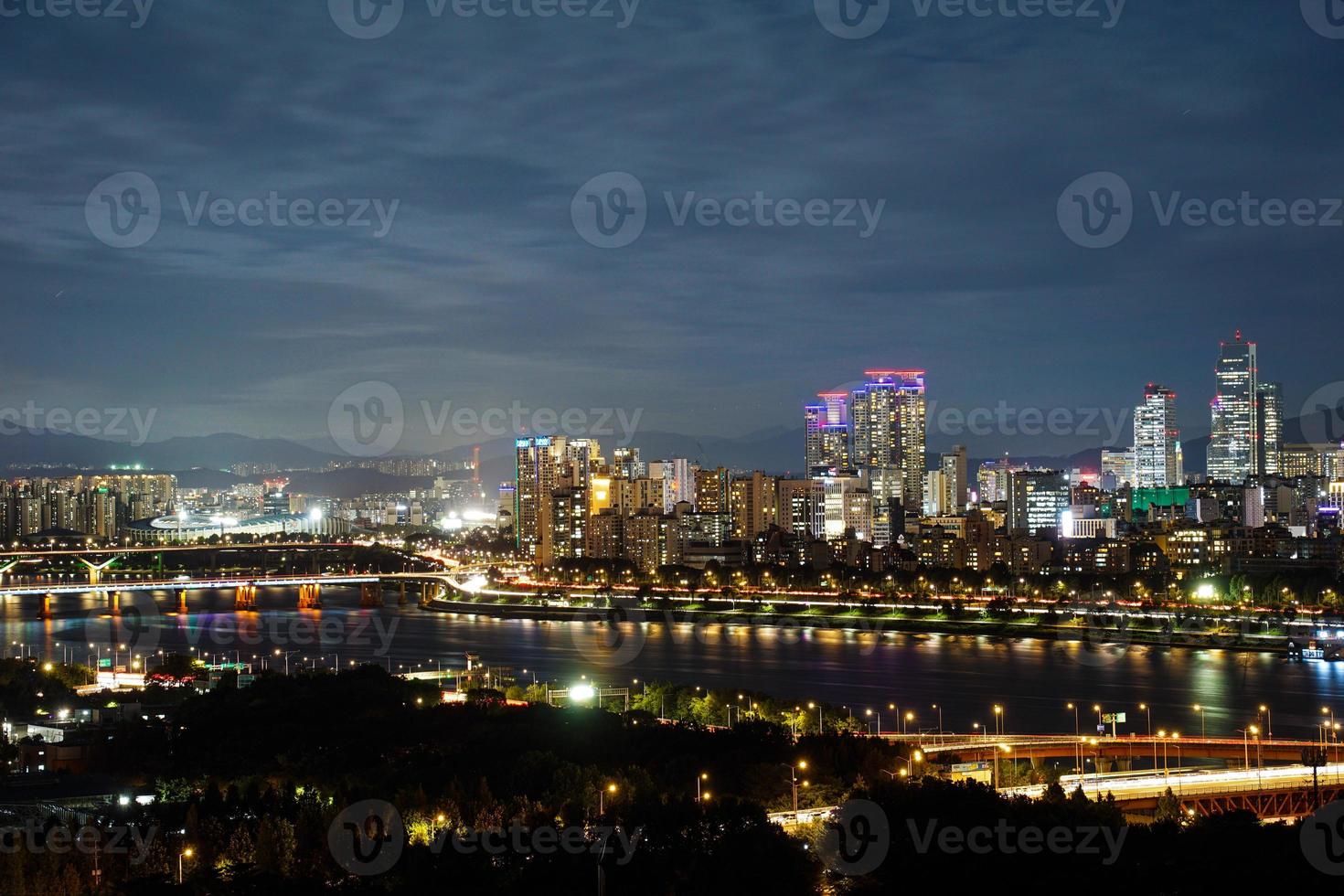 Night view around Seoul, Korea photo