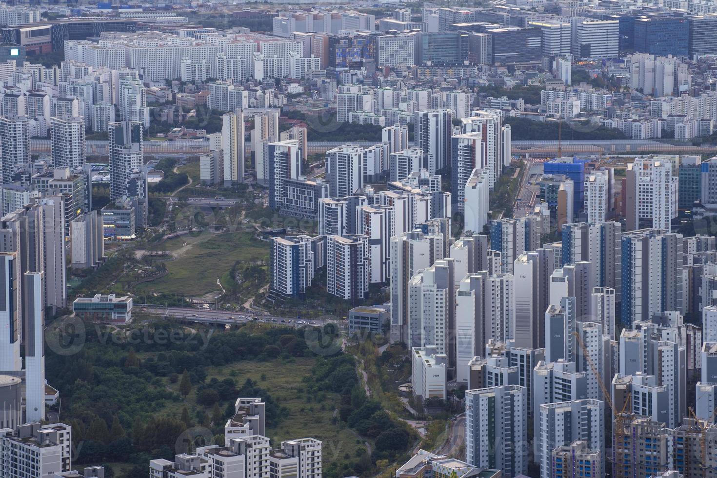 Apartment Landscape in Seoul, Korea photo