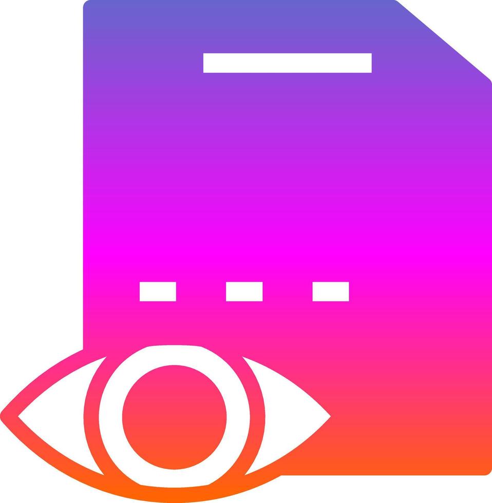 Eye Test Vector Icon Design
