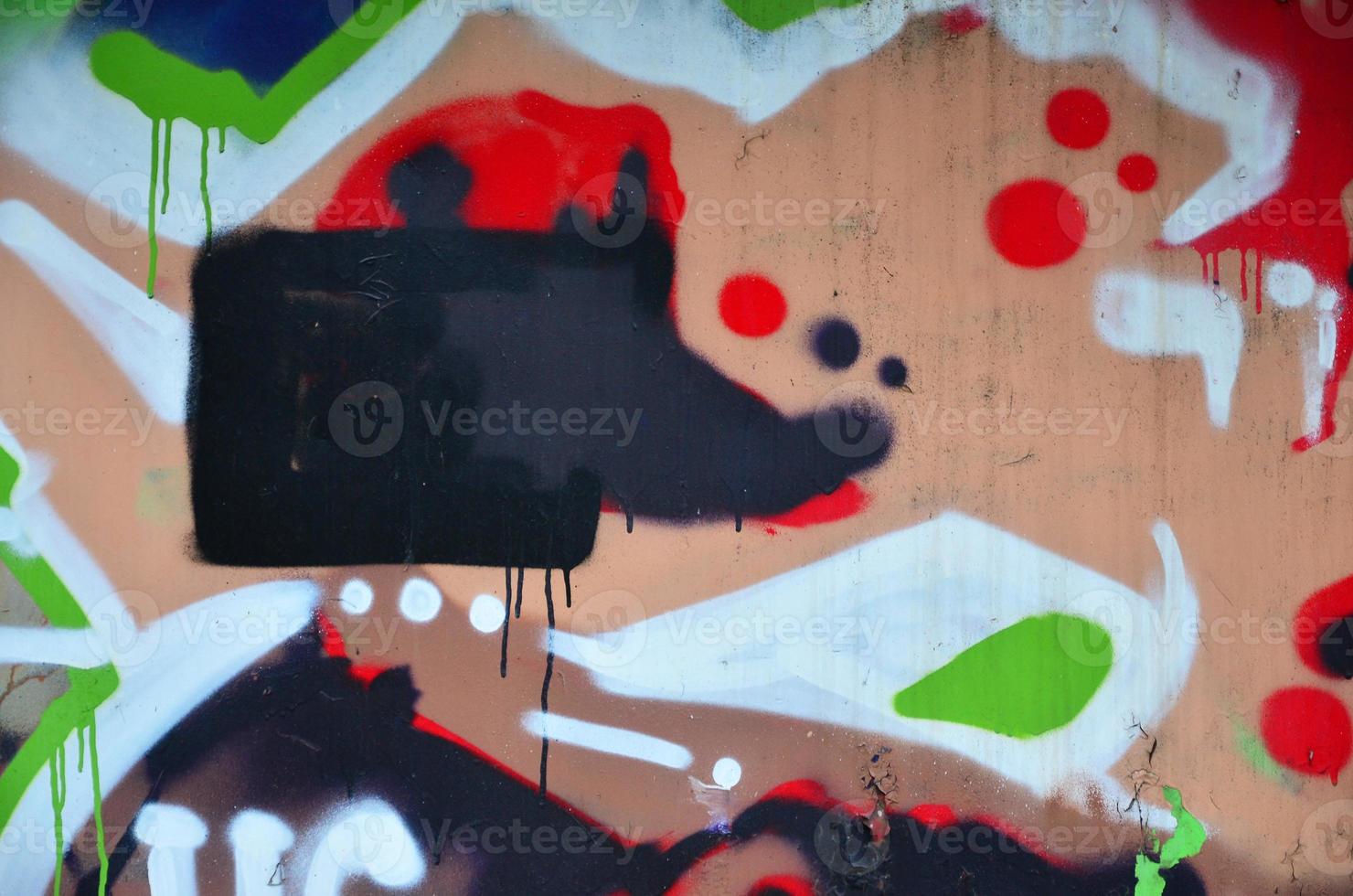 Background image with elements of graffiti pattern. Street art concept photo