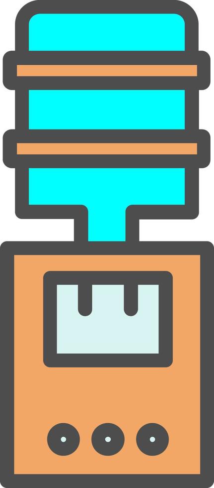 icono de vector de dispensador de agua