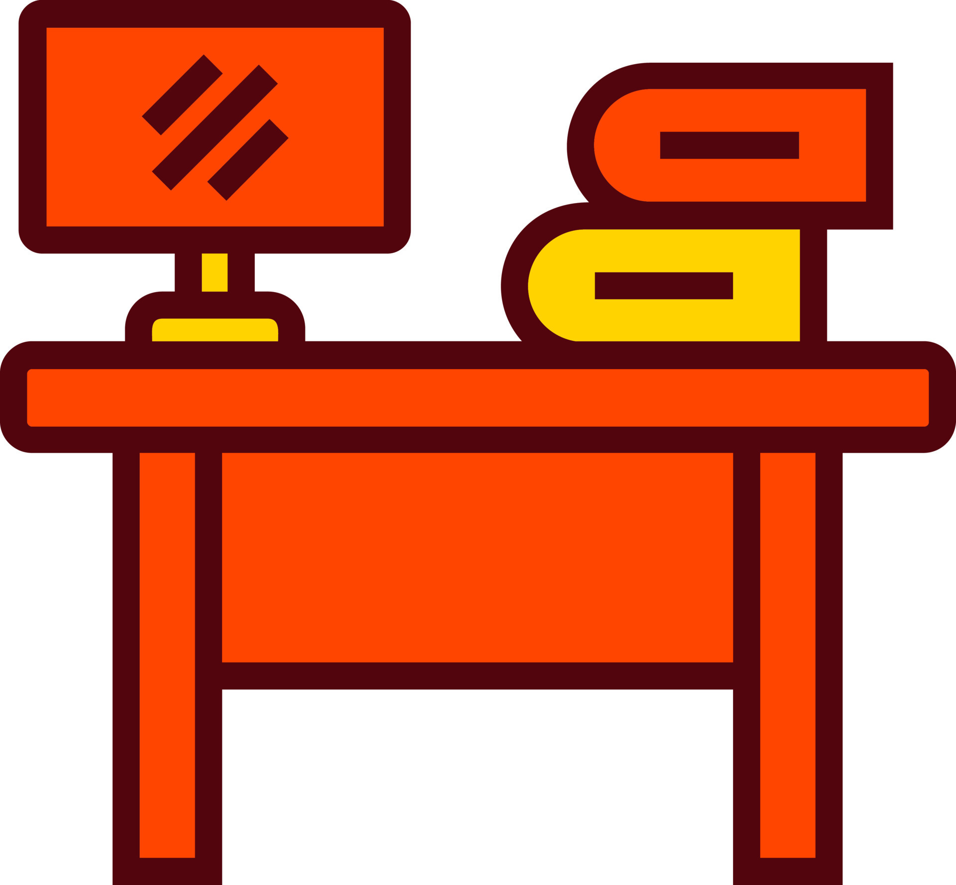 Office Table Vector Icon 17013537 Vector Art at Vecteezy