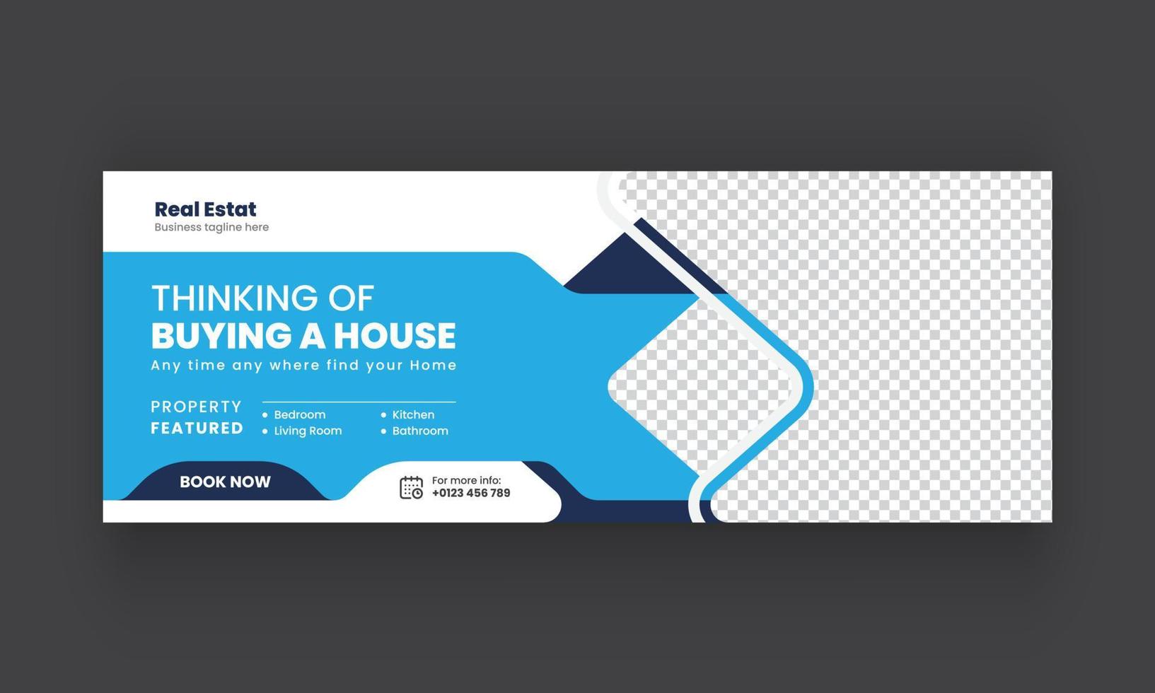 Modern abstract Real estate Social media cover banner. corporate real estate construction cover, banner, social media post, timeline cover, web banner, template design vector