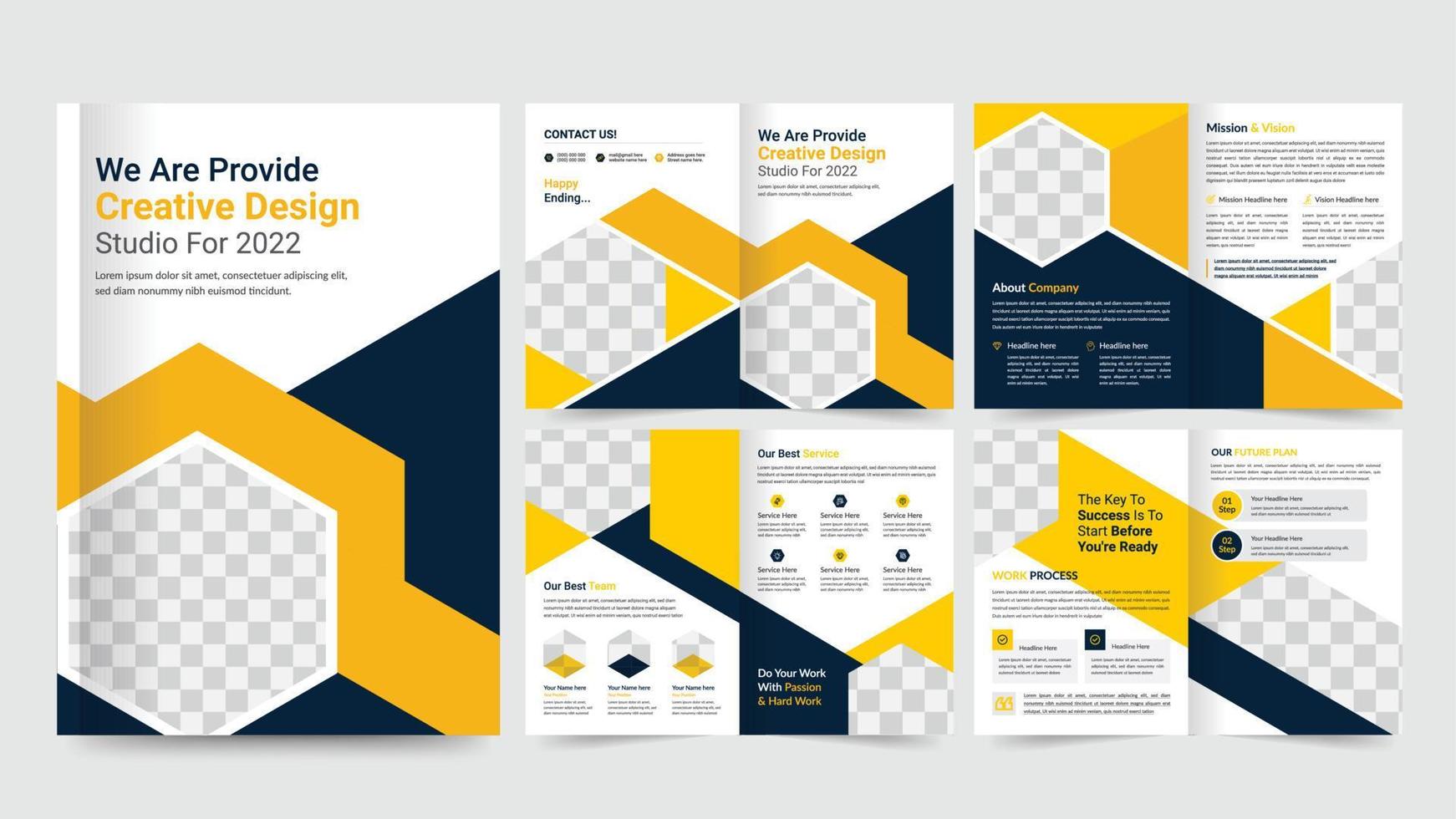 Corporate business presentation backgrounds design template and page layout design for brochure, book, magazine, annual report and company profile, graphic elements design concept For Business. vector