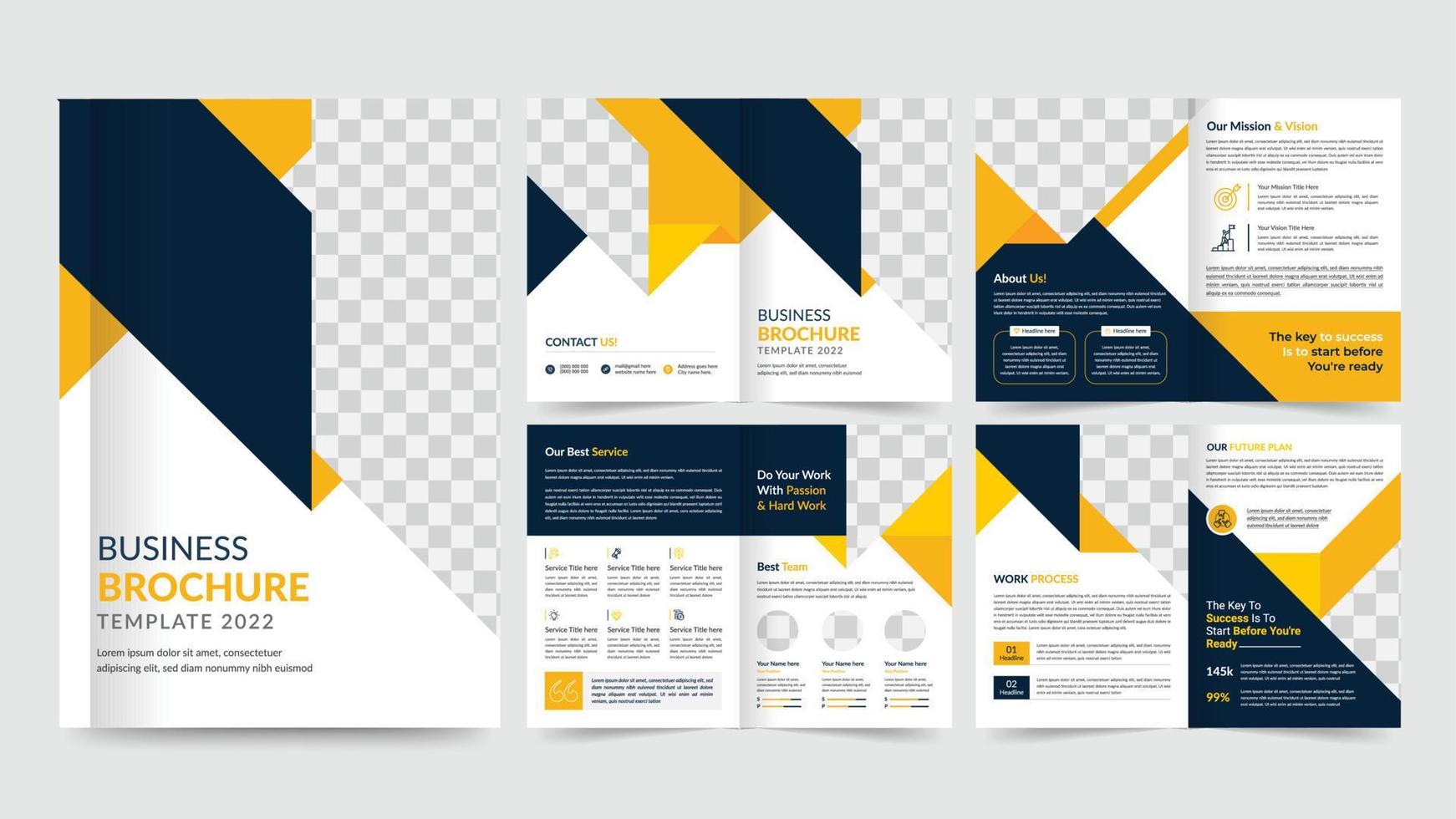 Corporate business presentation backgrounds design template and page layout design for brochure, book, magazine, annual report and company profile, graphic elements design concept For Business. vector