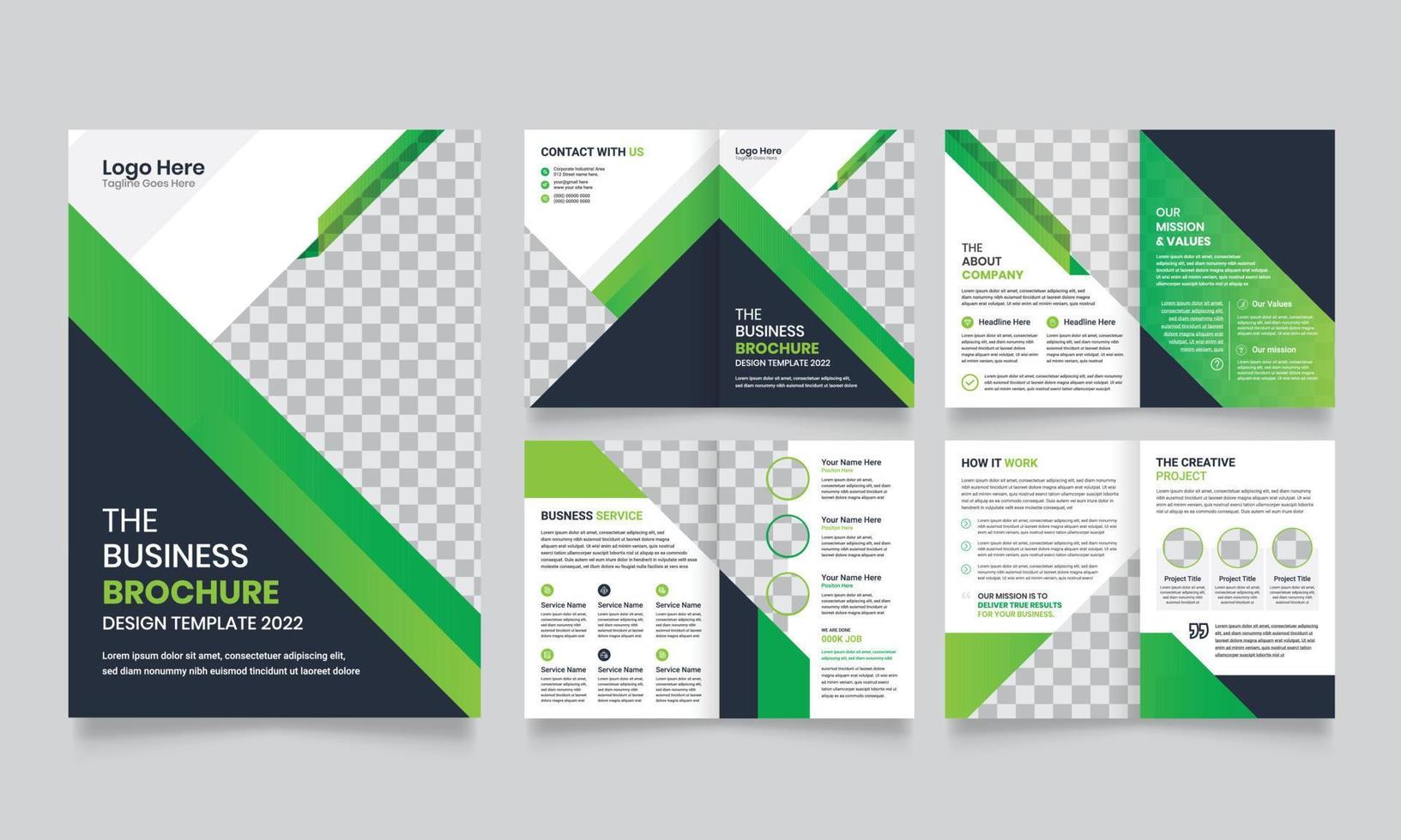 Corporate business Brochure design template. vector