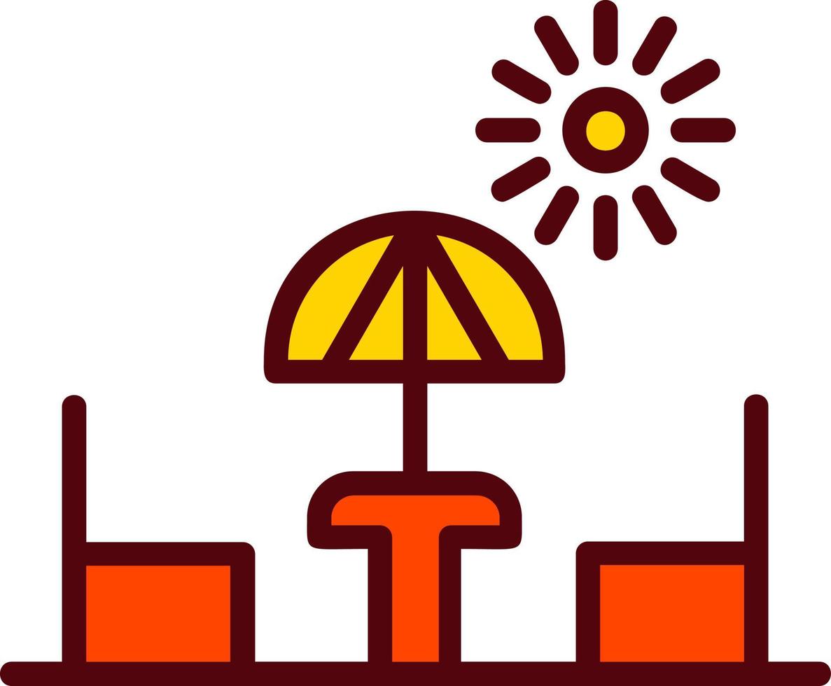 icono de vector de terraza