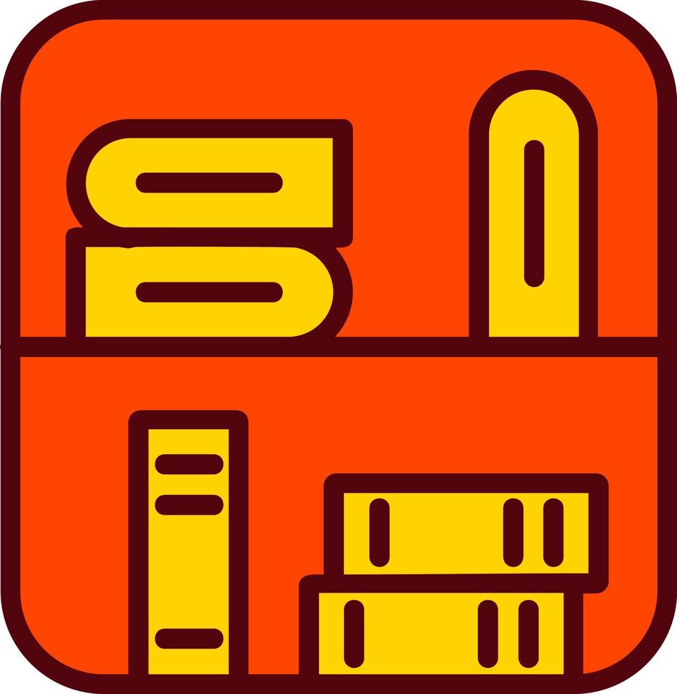 icono de vector de biblioteca