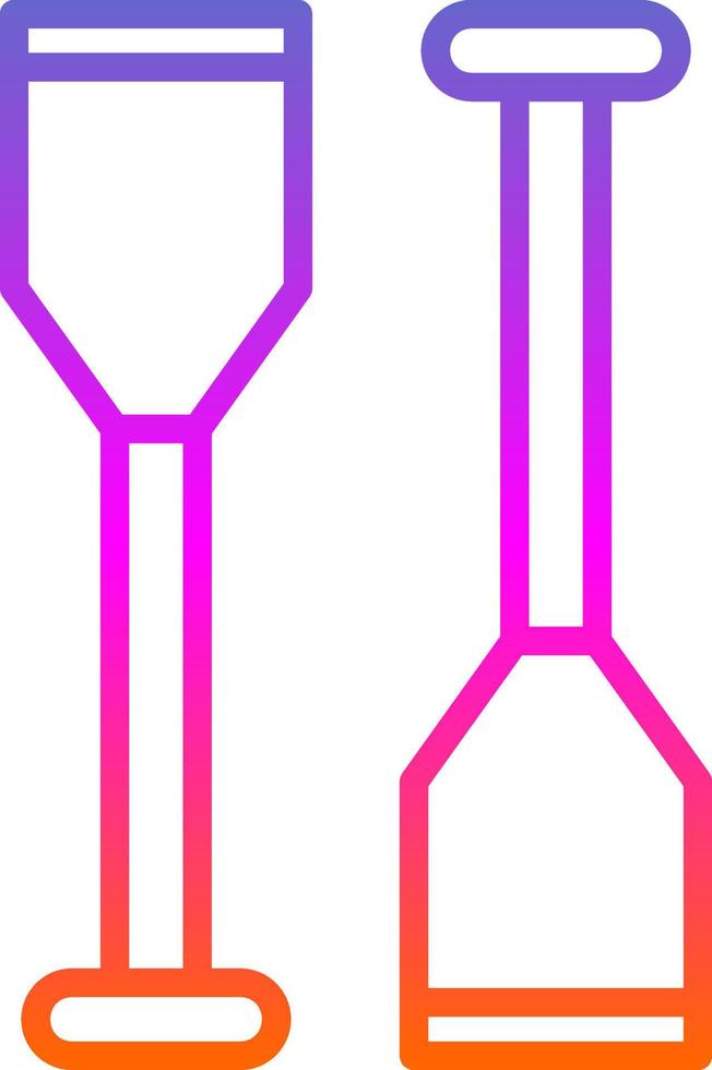 Oars Vector Icon Design