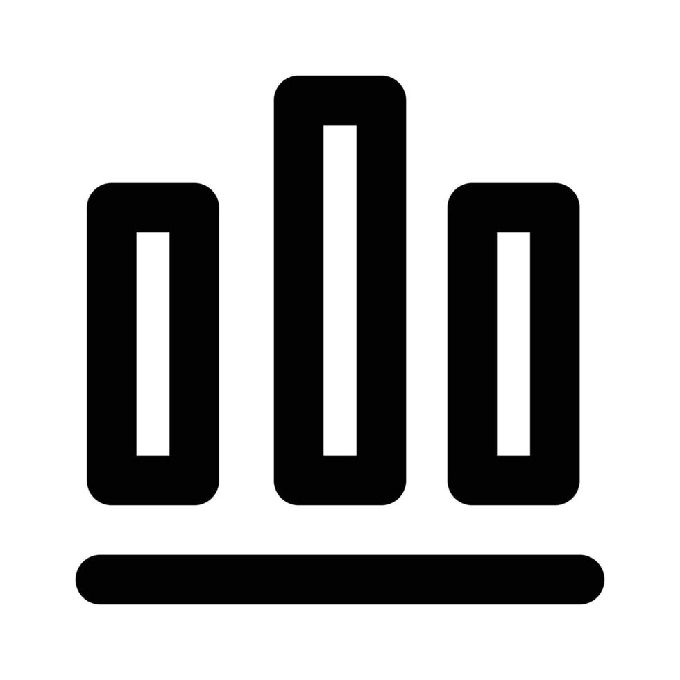 bar graph icon silhouette vector