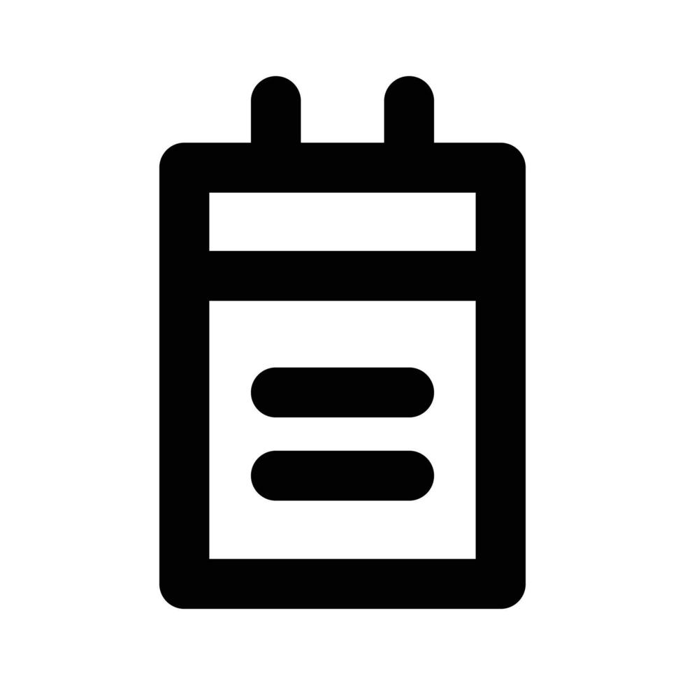 notes icon silhouette vector