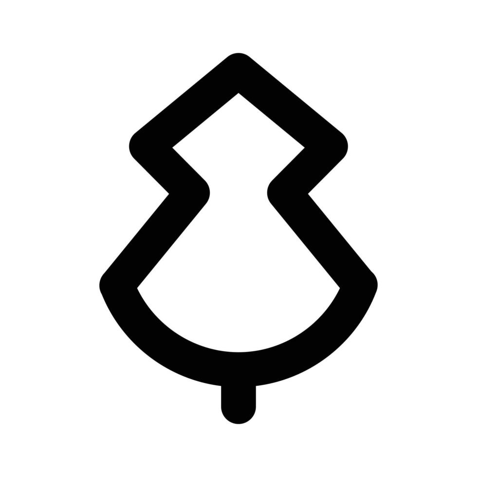 tree icon silhouette vector