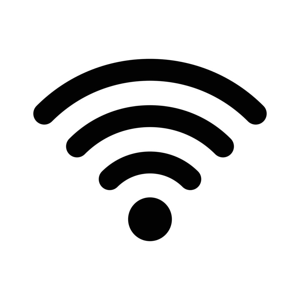 Wi-Fi icon outline vector