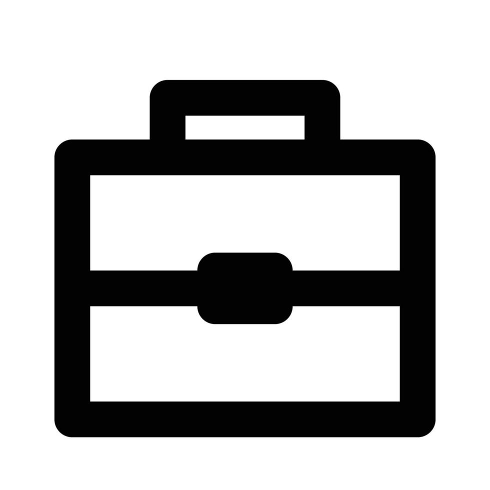 briefcase icon outline vector