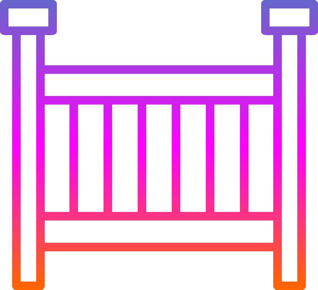 Crib Vector Icon Design