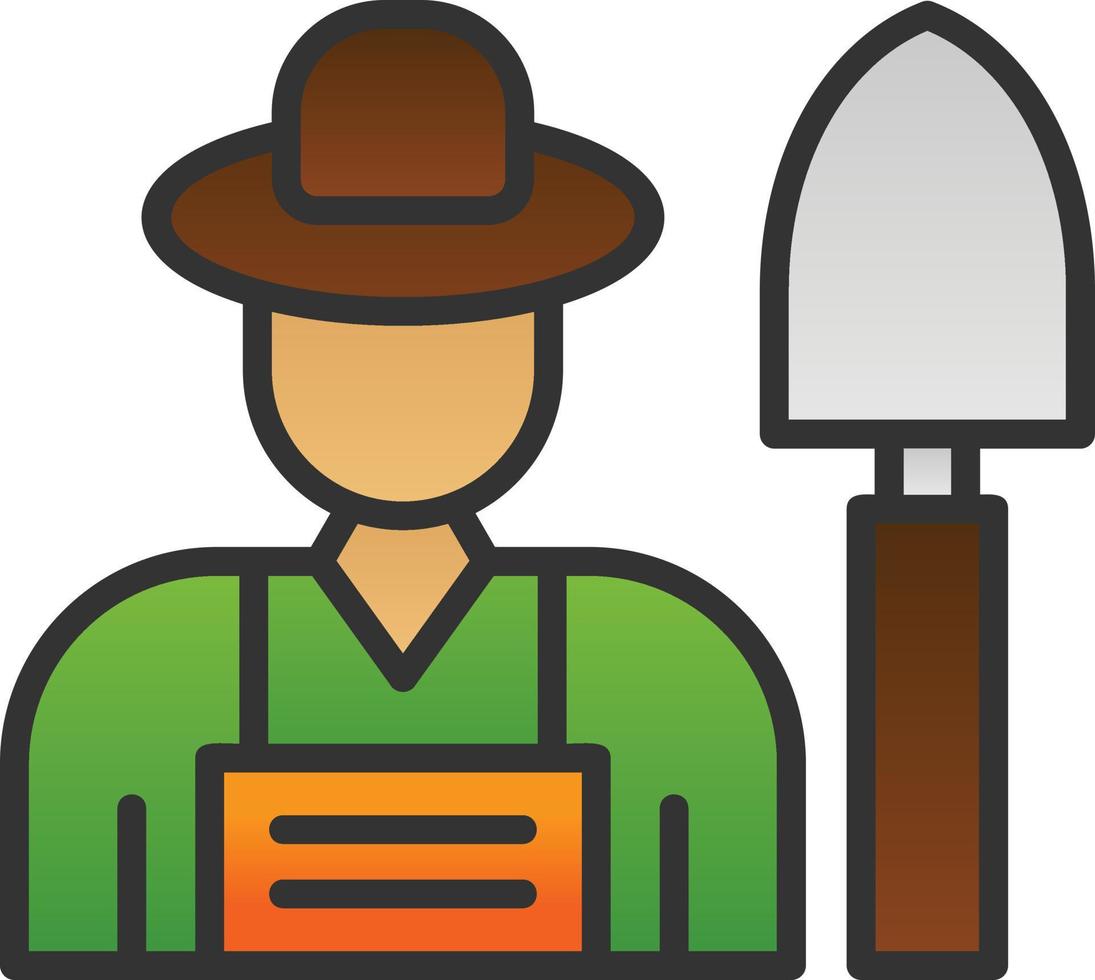 Farmer Vector Icon Design