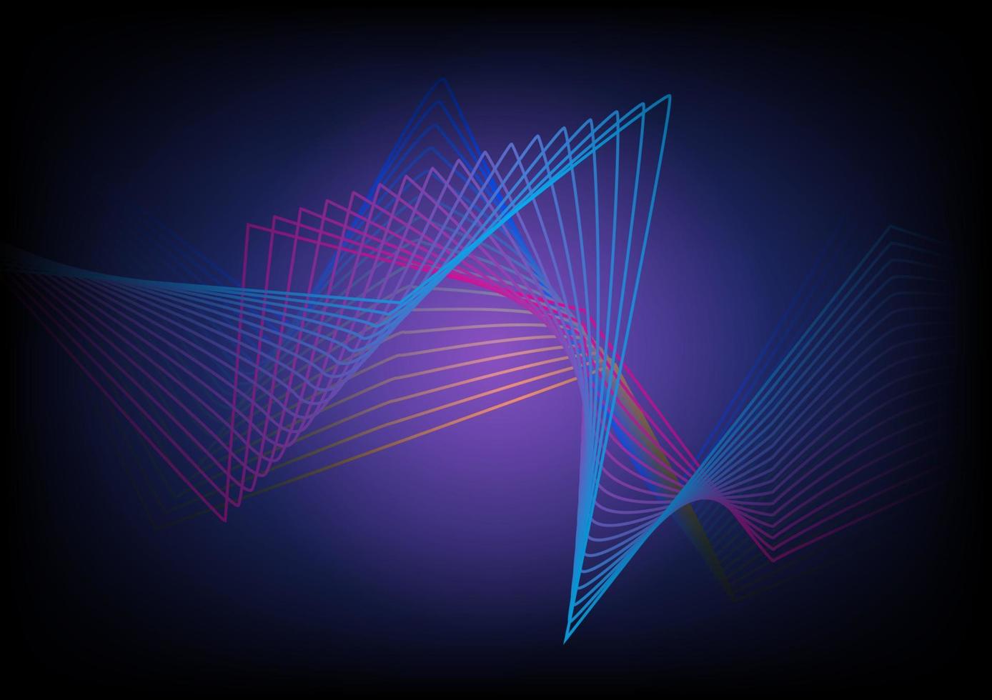 Abstract Triangle Wave Blue Background vector