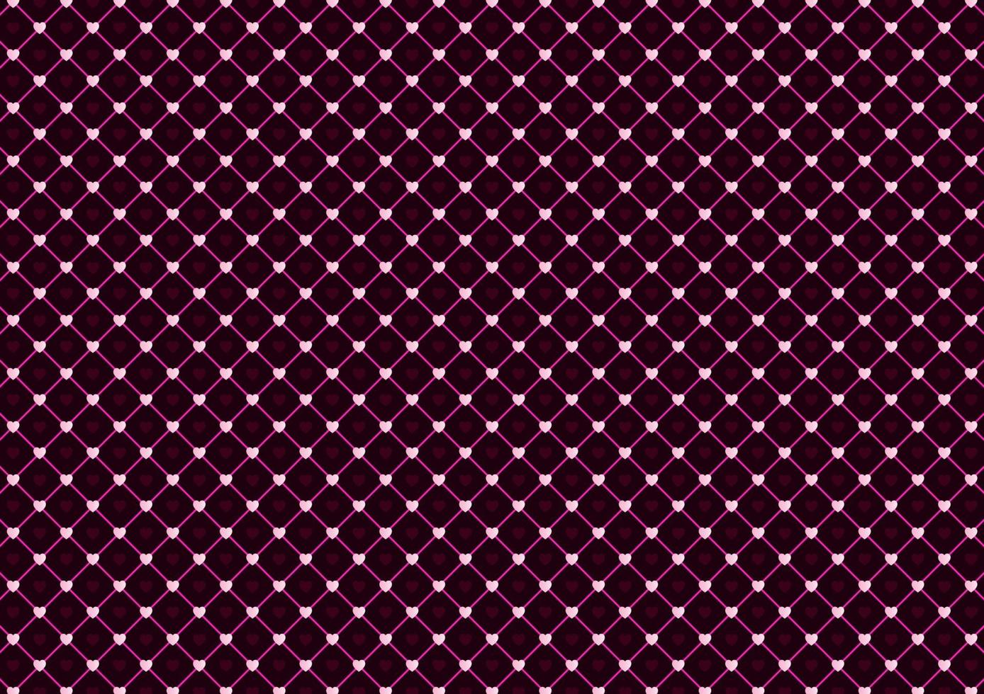 Abstract heart net line pink pattern background vector