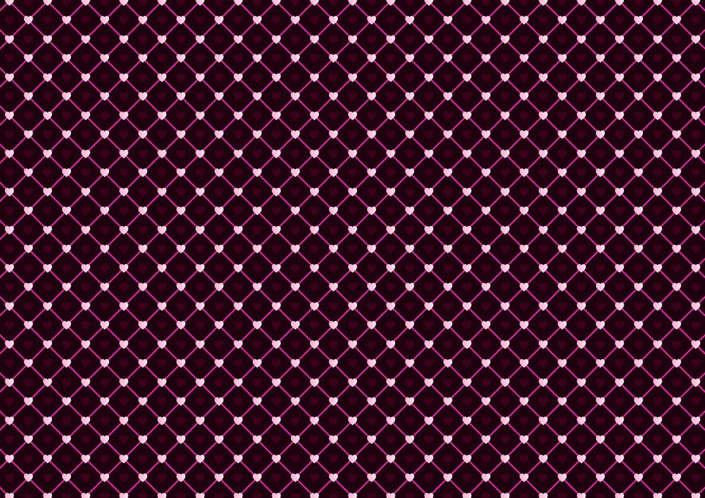 corazón abstracto línea neta rosa patrón de fondo vector