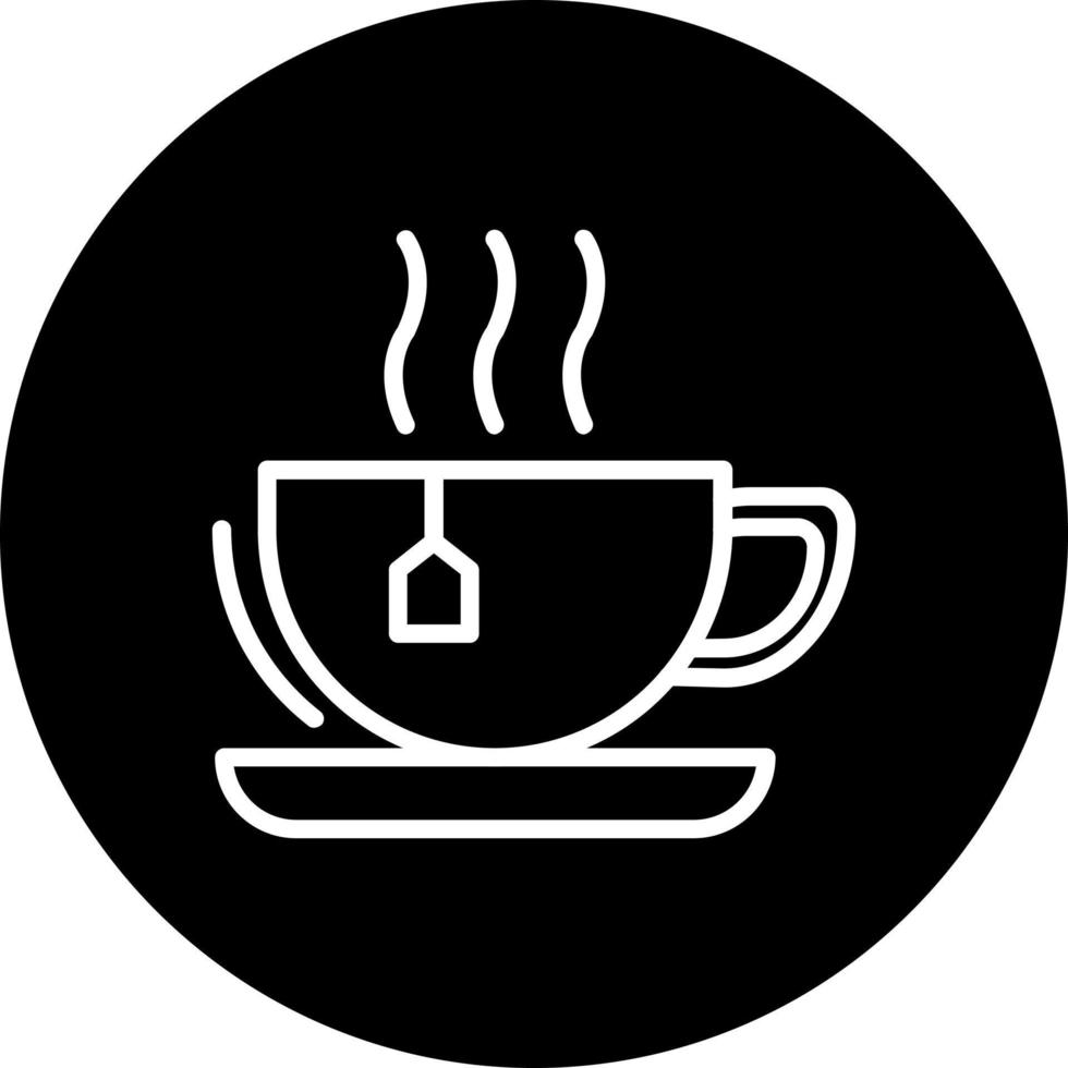 icono de vector de taza de té