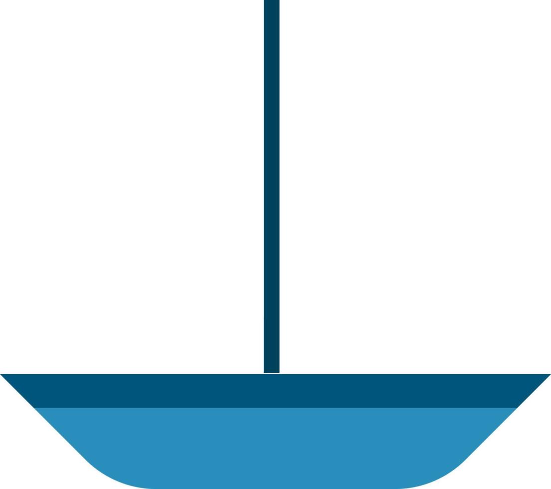 Boat with sails. vector