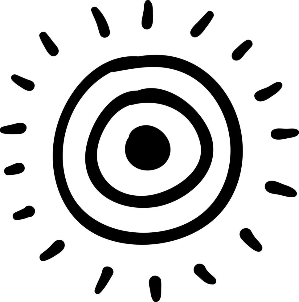 Elements with esoteric rays. vector