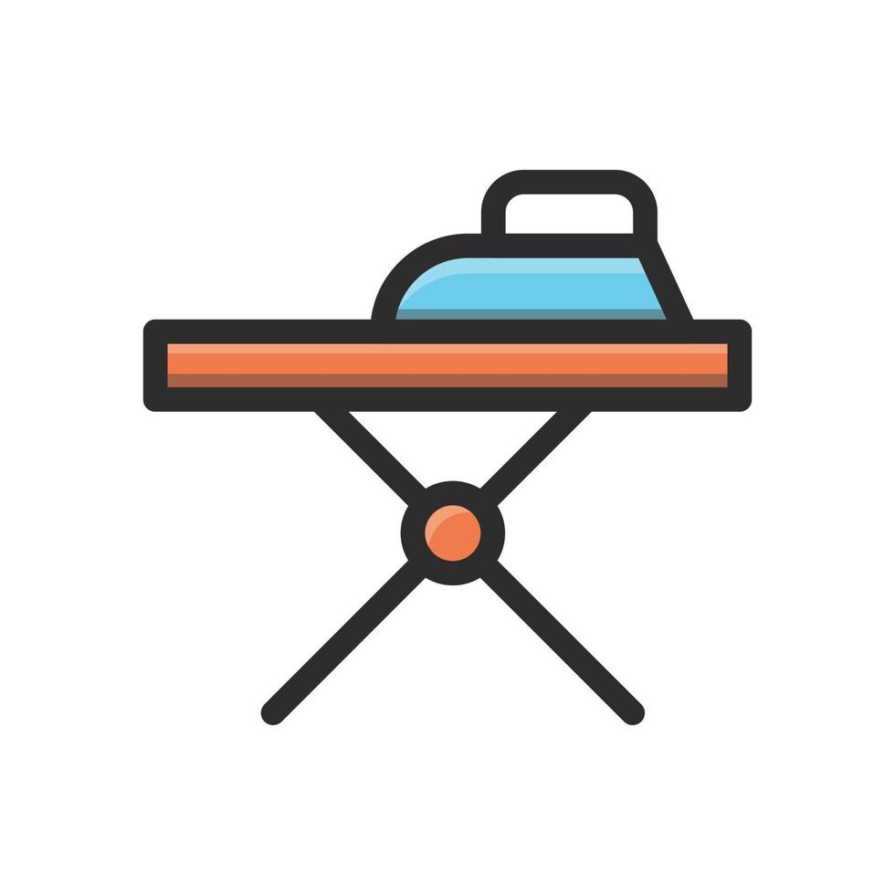 Iron Table Vector Icon filled outline EPS 10 file