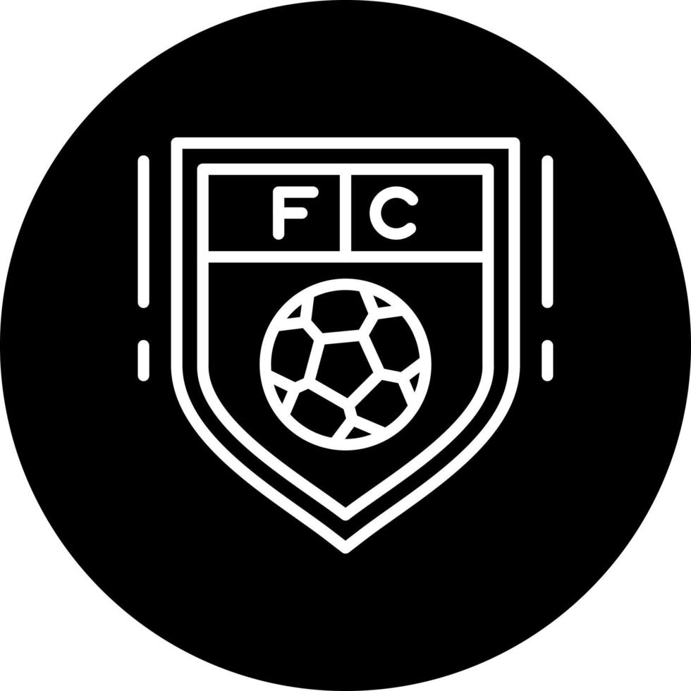 icono de vector de club de fútbol