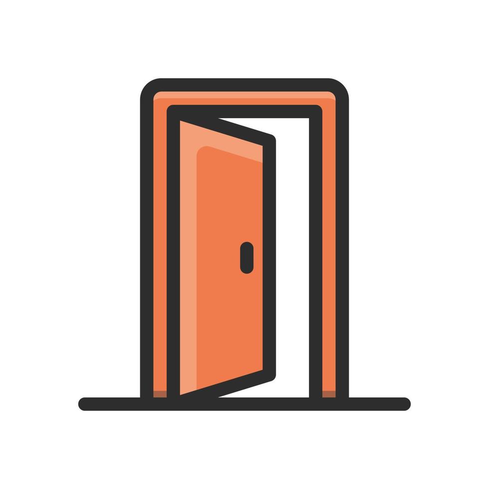 Door Vector Icon filled outline EPS 10 file