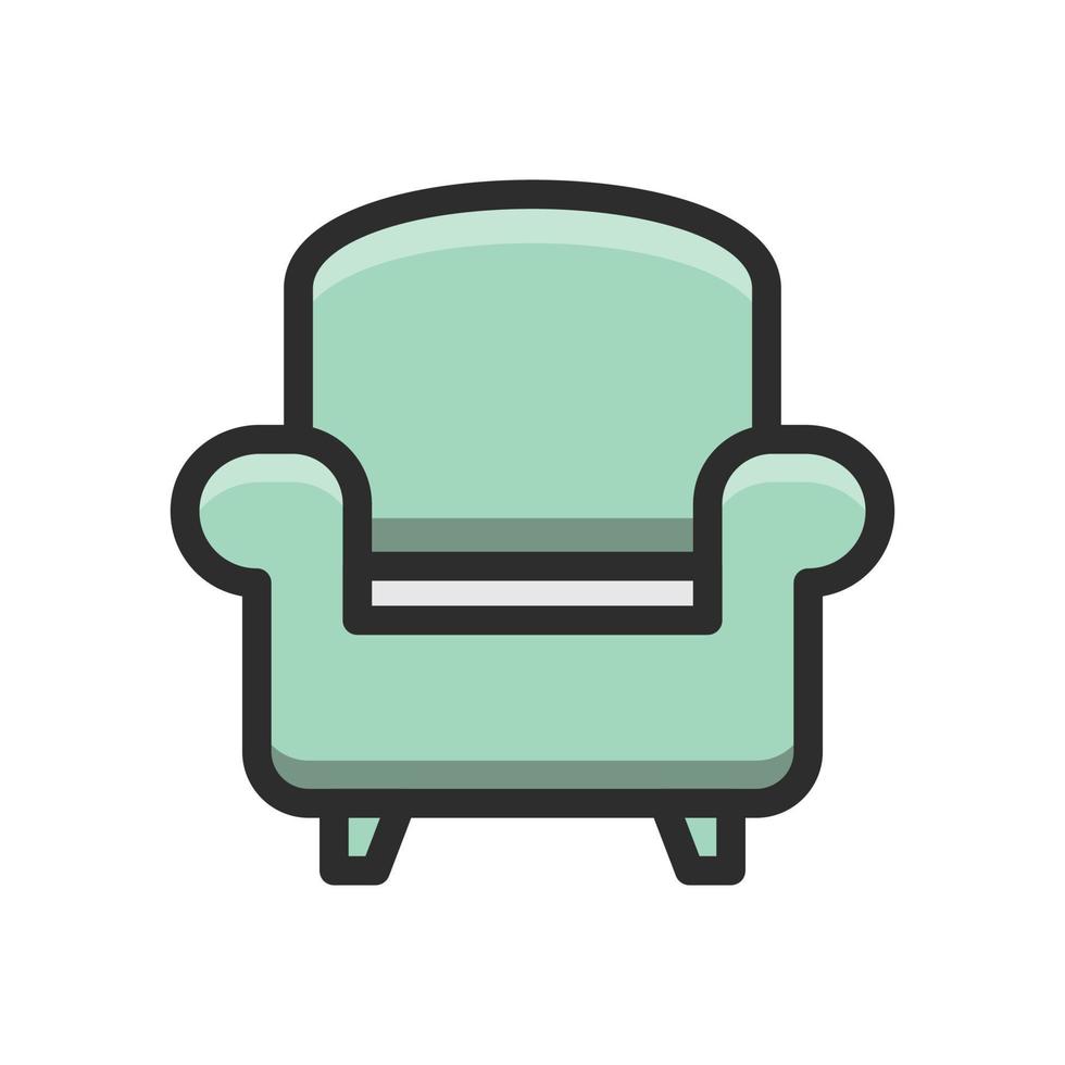 Sofa Vector Icon filled outline EPS 10 file