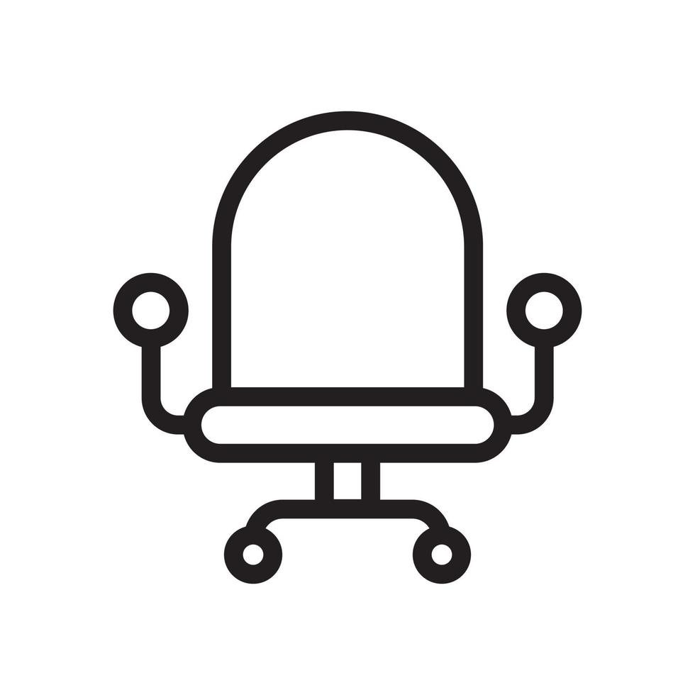 Office Chair Vector Icon Line EPS 10 file