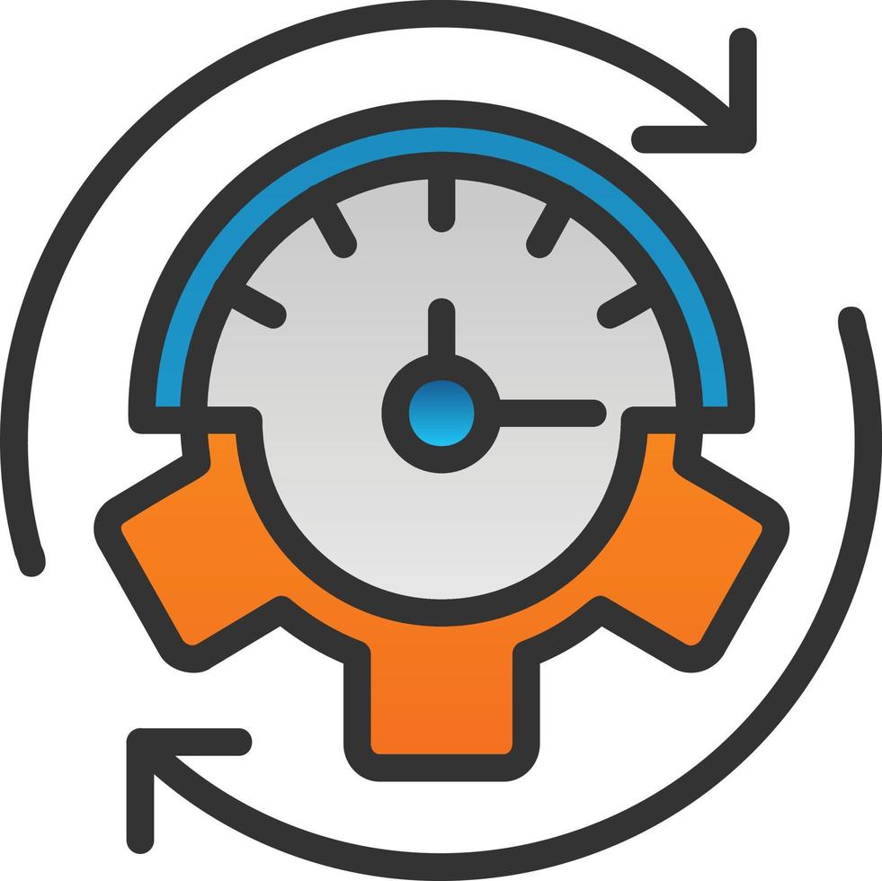 Efficiency Vector Icon Design