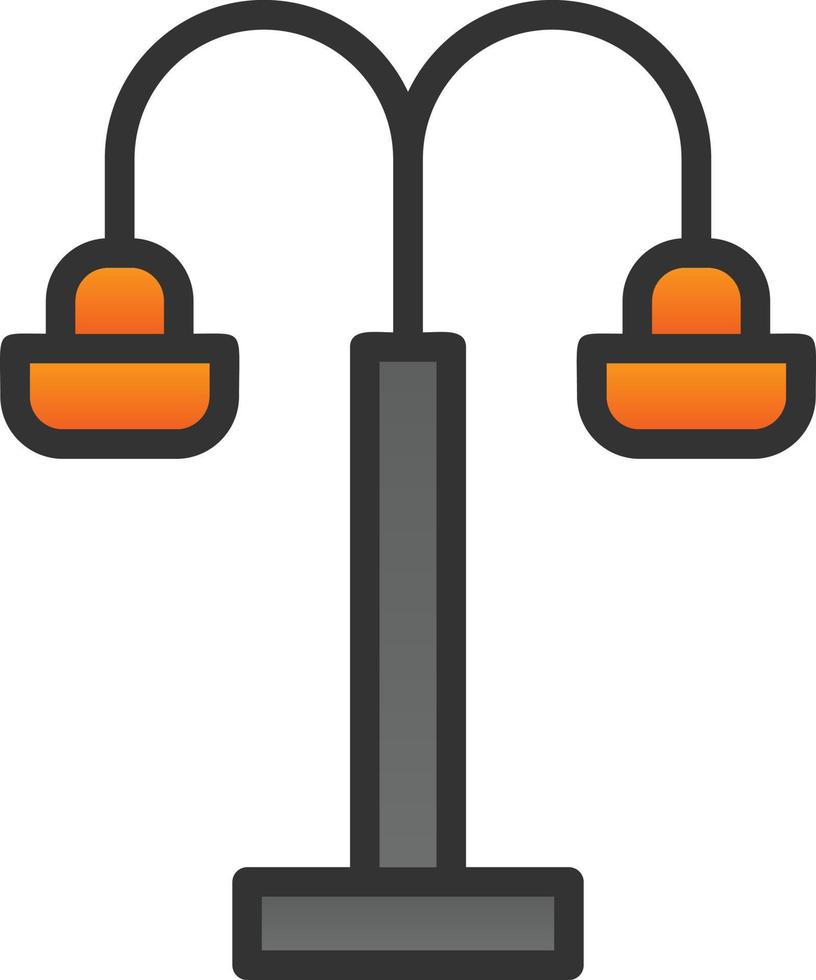 Street Light Vector Icon Design