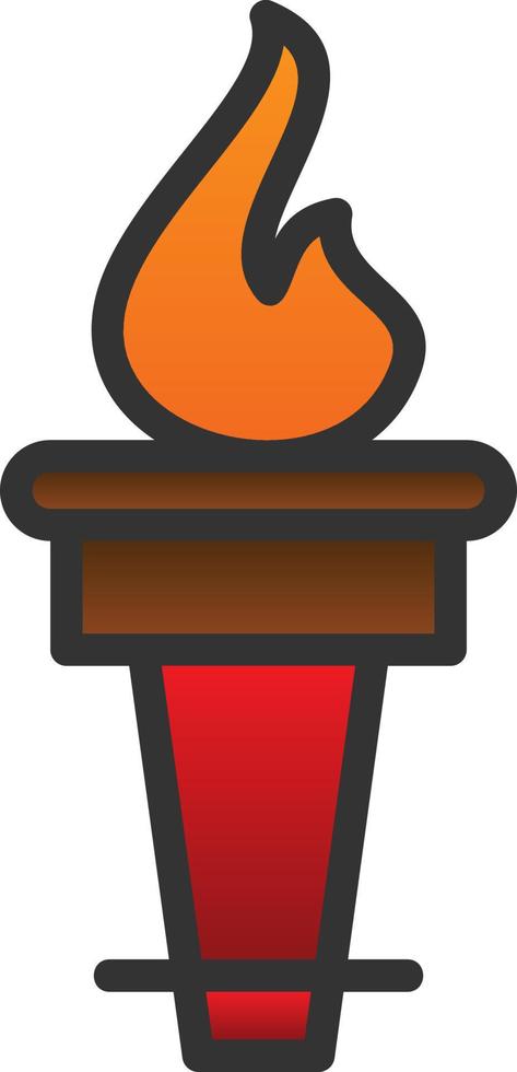 Torch Vector Icon Design