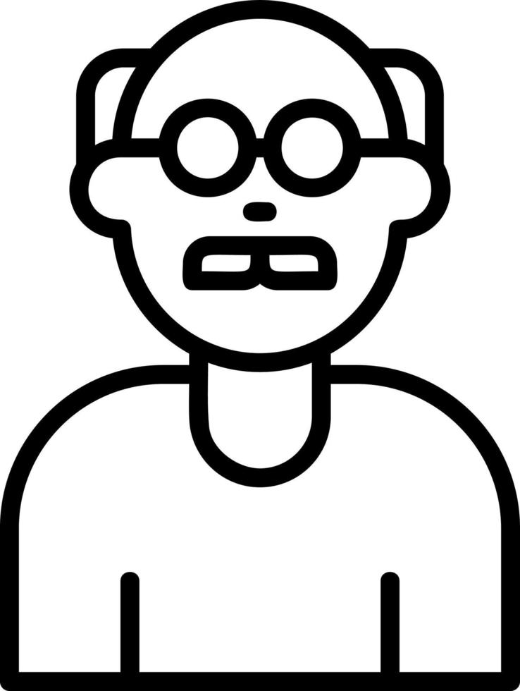 Old Man Vector Icon Design