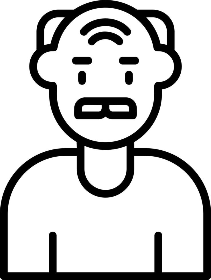Elderly Vector Icon Design