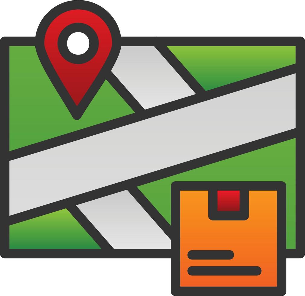 Delivery Location Vector Icon Design